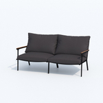 Диван двухместный Ideal Patio ФЕСТА антрацит