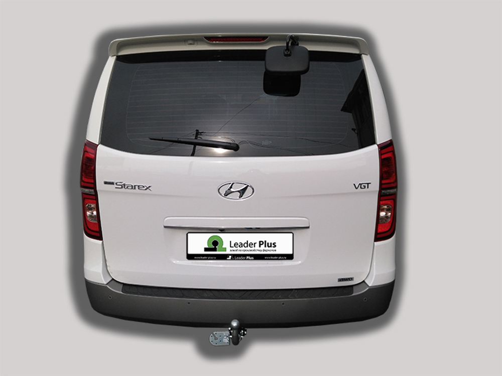 Фаркоп(прицепное) Лидер-Плюс для HYUNDAI GRAND STAREX 4WD (минивен) 2019 - .... г. в.(паспорт и сертификат в комплекте)(без электрики)H229-A
