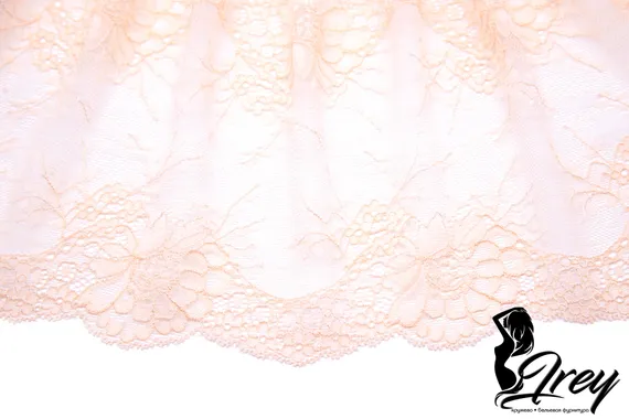 03-228 ОПТ Кружево эластичное 17 см, телесный