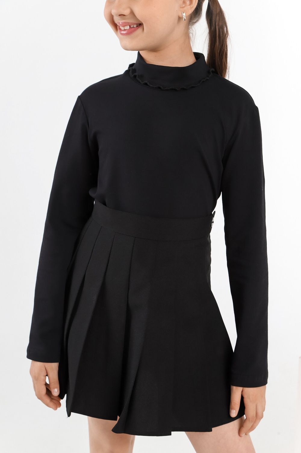 Джемпер для девочки Скул-3 Виотекс ЧЁРНЫЙ