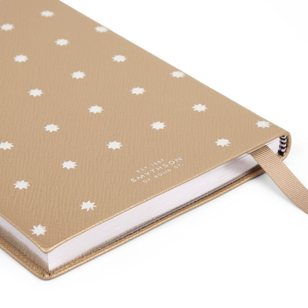 Smythson Блокнот Soho Notebook in Panama Stars Navy