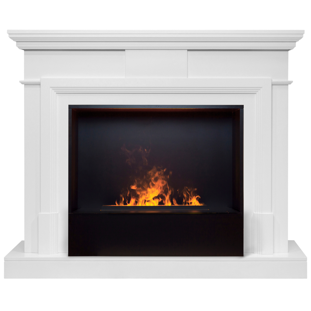 Каминокомплект Real Flame Marco 25,5/26 WT с очагом 3D Cassette 630 Black Panel