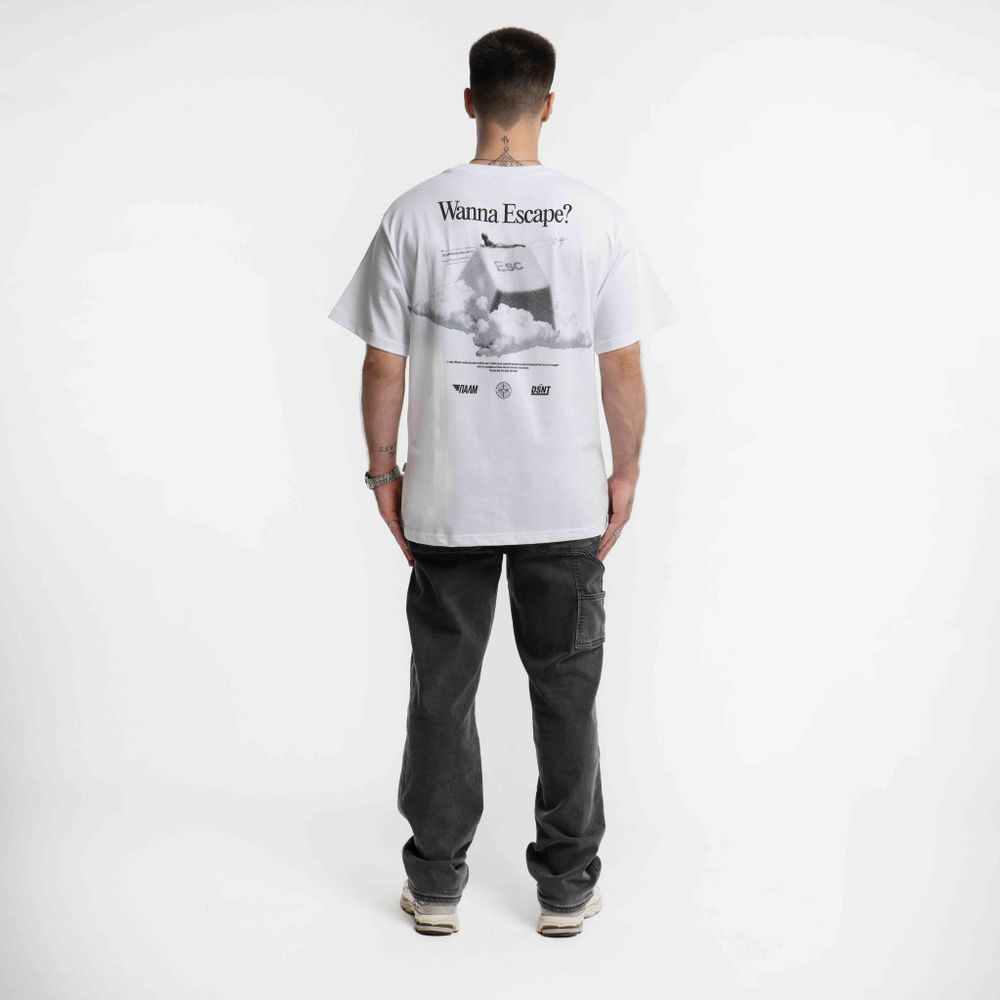Футболка Dissident Wanna Escape in White