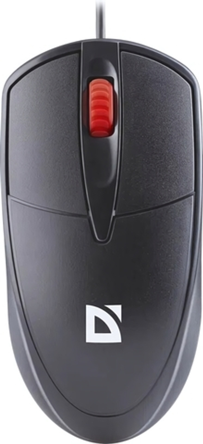 Мышь проводная Defender MB-057 Icon Black 3D,бесшумная,1,8м,1000dpi