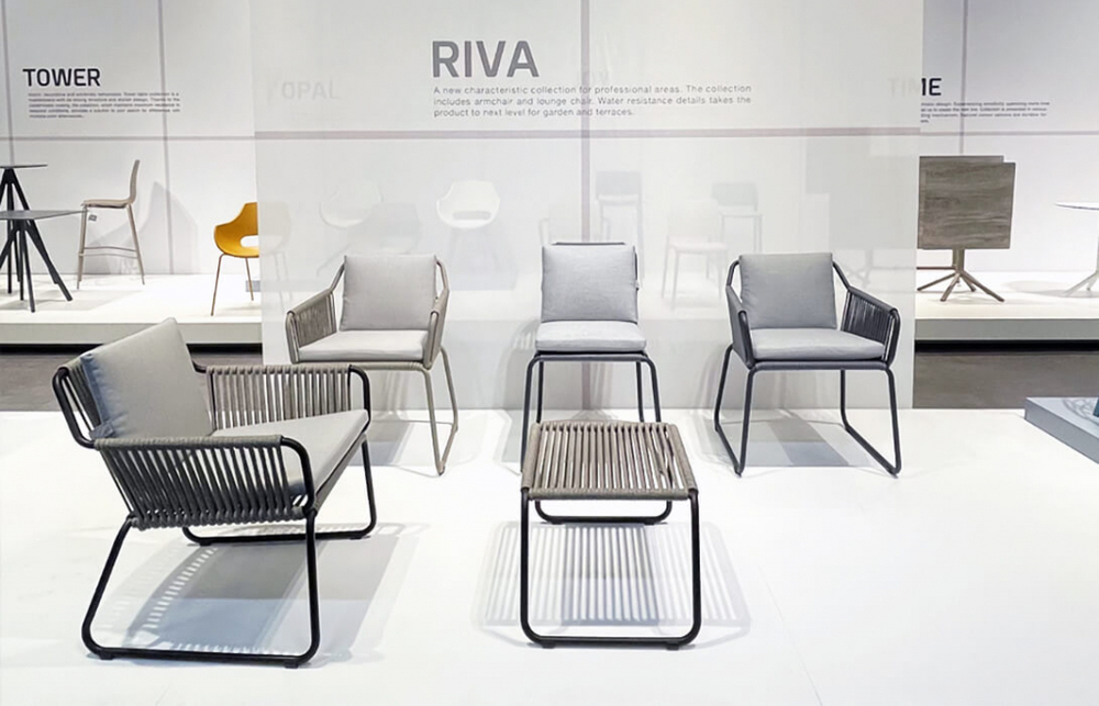 Кресло плетеное с подушками Papatya Riva-K Lounge, антрацит, тортора