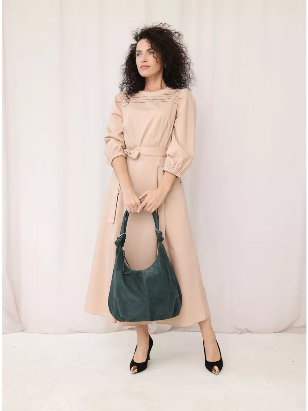 сумка большая через плечо шоппер натуральная замша