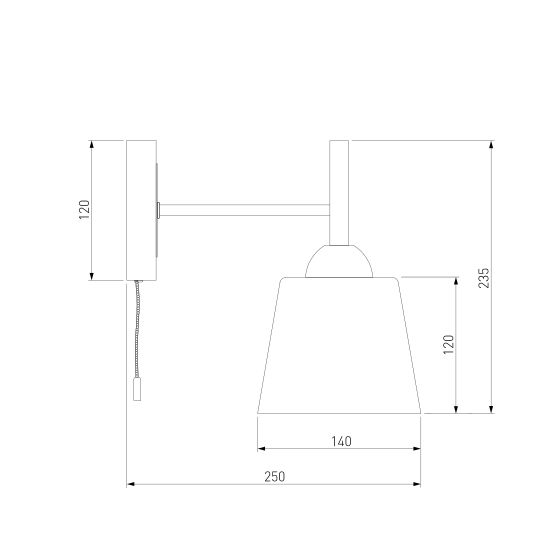 70085/1 / настенный светильник /   белый