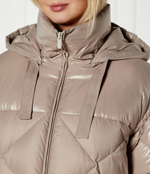 Пуховое пальто 2в1 Marella SPORT - бежевый(34960252)