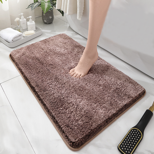 Коврик в ванную, 50×80 см, коричневый