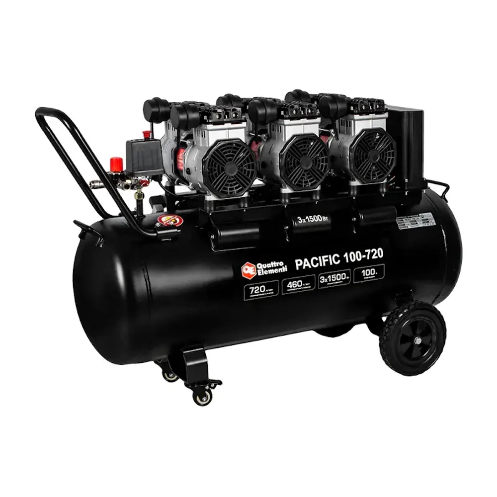 QUATTRO ELEMENTI PACIFIC 100-720 компрессор поршневой безмасляный 915-380