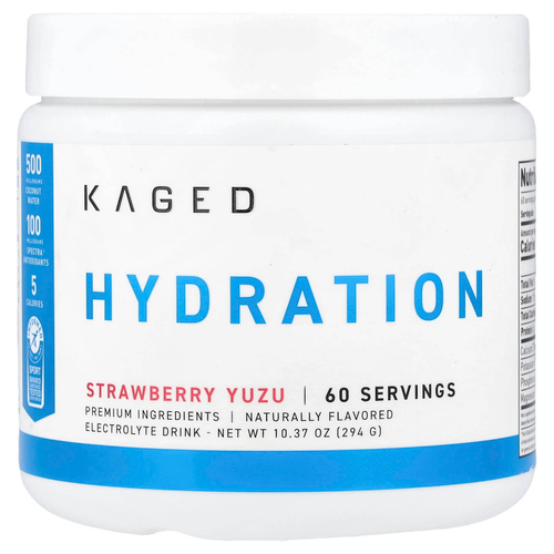 Kaged, Hydration, со вкусом клубники и юдзу, 294 г (10,37 унции)