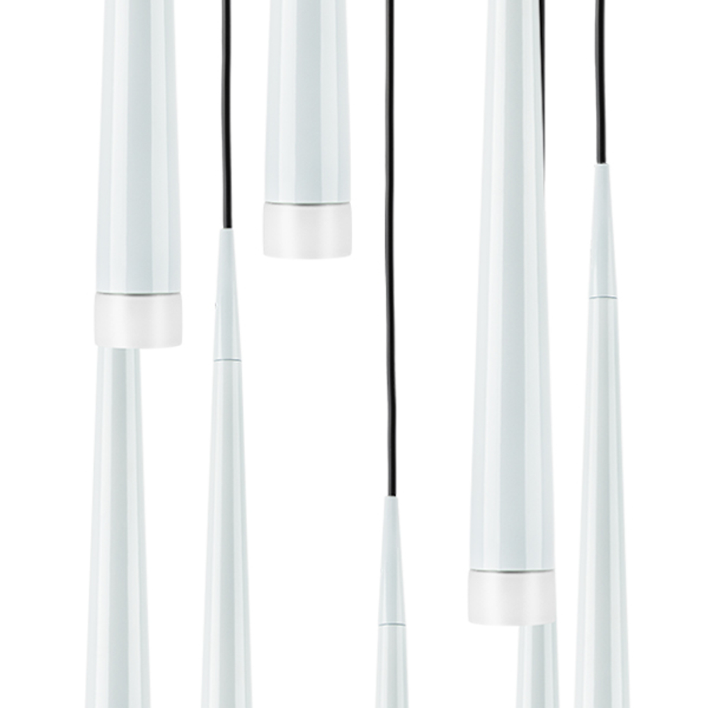 807086 Подвес PUNTO 8х25W G9 ХРОМ/БЕЛЫЙ