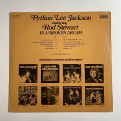 Винтажная виниловая пластинка LP Python Lee Jackson Featuring Rod Stewart In A Broken Dream (Germany 1978)