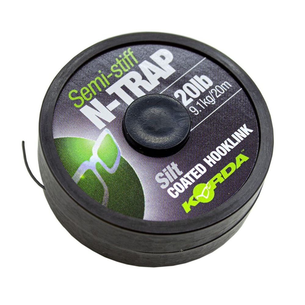 KORDA Поводковый материал N-Trap Semi-stiff 20lb Silt