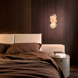 Бра Cloyd KNOSS-A W1 / выс. 35 см - алебастр - латунь (арт.20269)