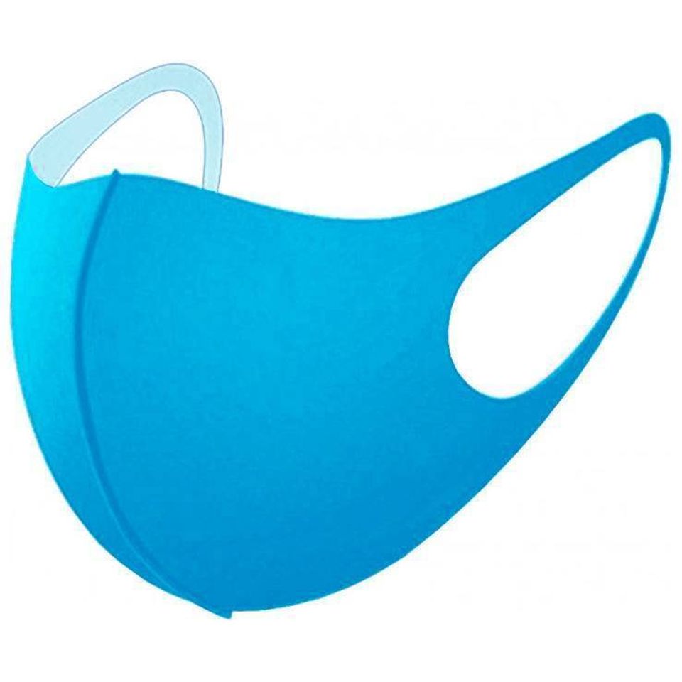 Маска неопреновая  для лица многоразовая (голубая)