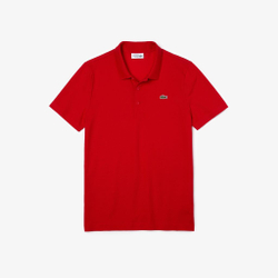 Мужское поло теннисное Lacoste SPORT Cotton Blend Ottoman Polo Shirt - red