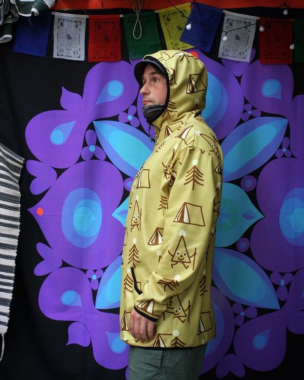 Худи Кемпинг желтый - фото 4