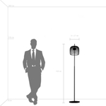 804718 Торшер CUPOLA LED 1х18W 900LM ЗОЛОТО/ДЫМЧАТЫЙ 3000K