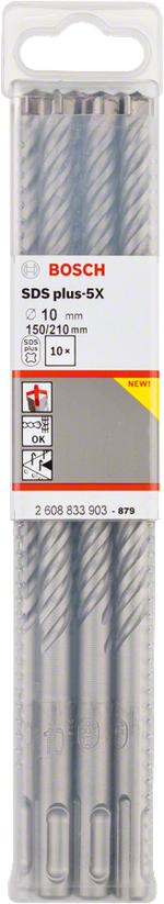 БУР ПО БЕТОНУ 10 SDS PLUS-5 .10*150*210 2608833903