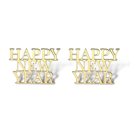 Топпер Мини "Happy New Year" 6,5см 2шт акрил