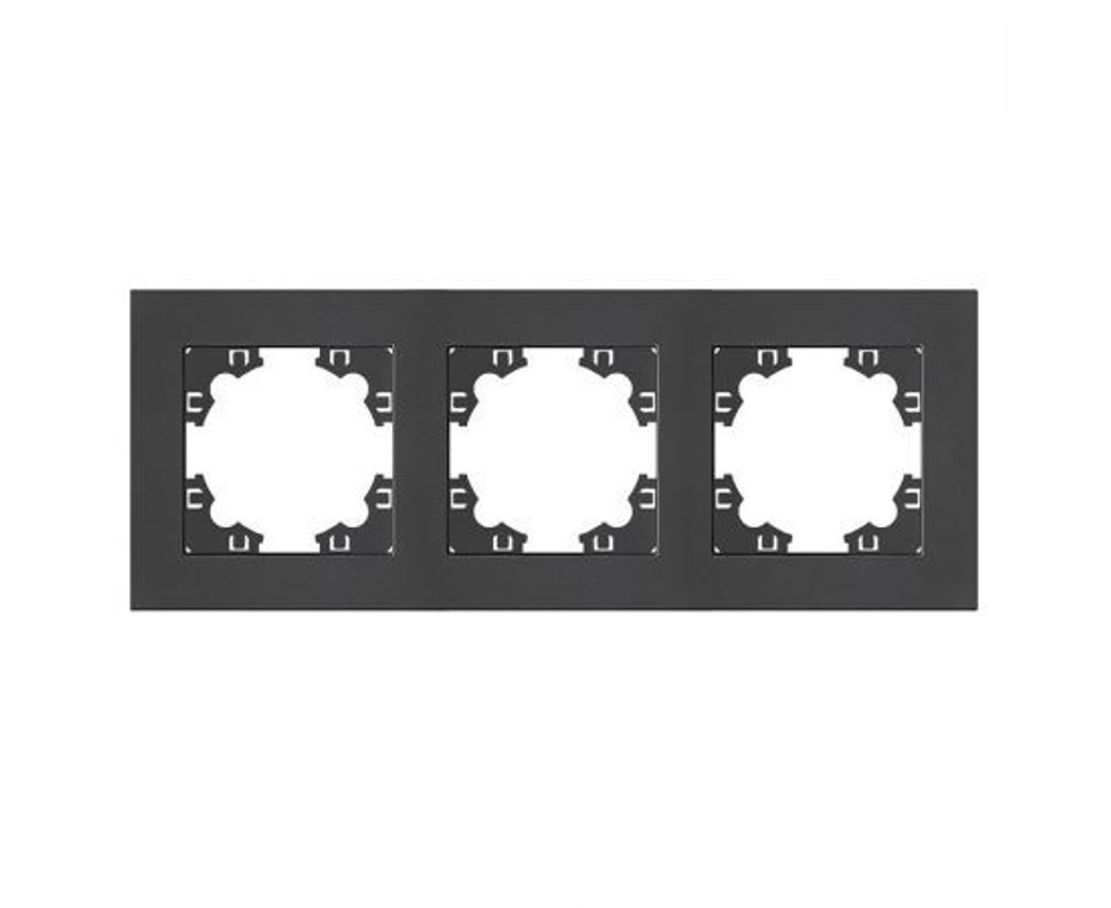 Рамка 3-м Афина универс. графит Universal A0045-Gr