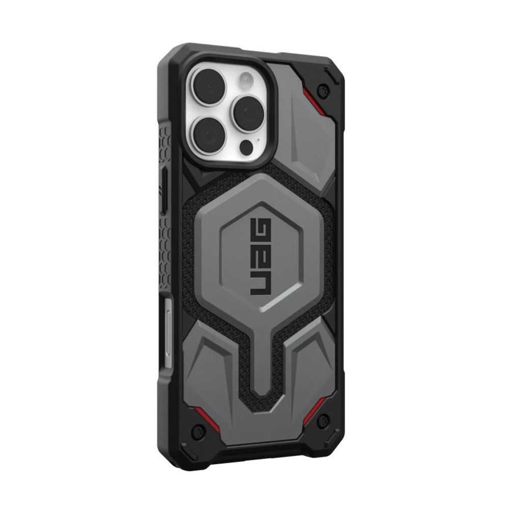 Защитный чехол MagSafe UAG Monarch Pro Kevlar для iPhone 16 Pro Max Композитный гибридный чехол с очень высоким уровнем защиты при падении и вырезом для Контроллера камеры