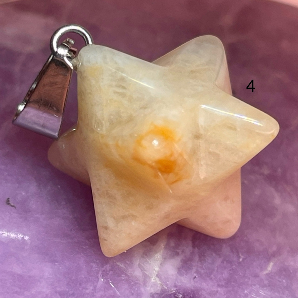 46141 Авантюрин желтый Кулон Меркаба 13мм