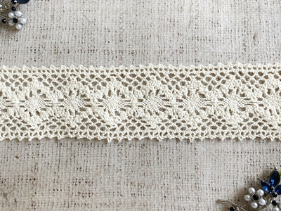 Кружево хлопковое/Тесьма вязаная, ш. 4,3-4,5 см
