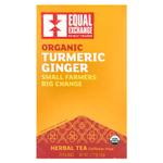Equal Exchange, органическая куркума и имбирь, травяной чай, без кофеина, 20 чайных пакетиков, 36 г (1,27 унции)