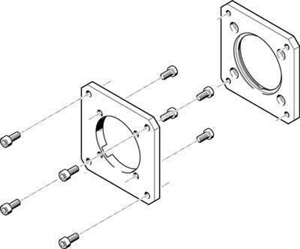 EAMF-A-62A-80G Фланец электродвигателя