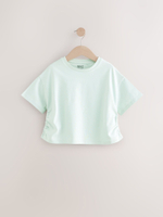 Футболка для девочки Next AM0-630, 3 шт., Мятный, Розовый, Синий