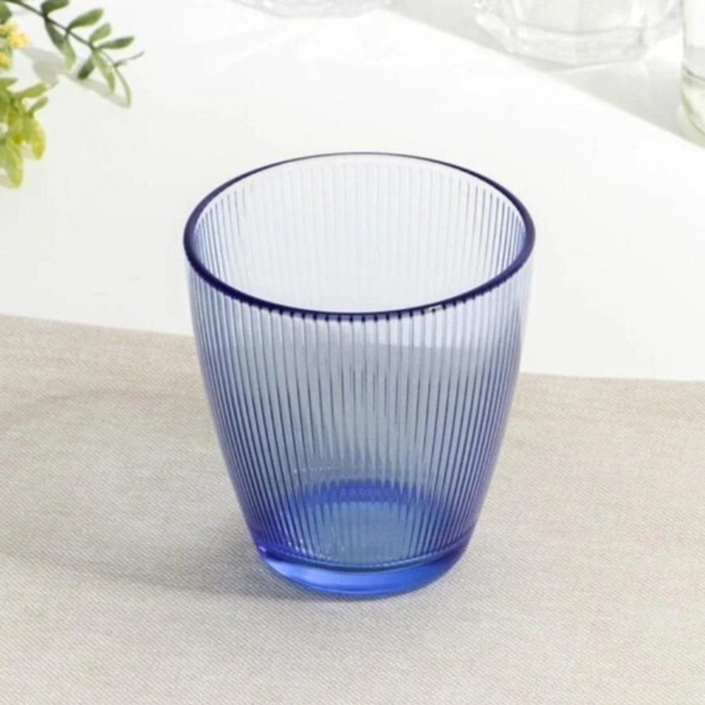Стакан низкий "Концепто Страйпи" синий 250 мл