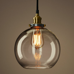 Подвесной светильник Loft Clear Glass Sphere Cloche
