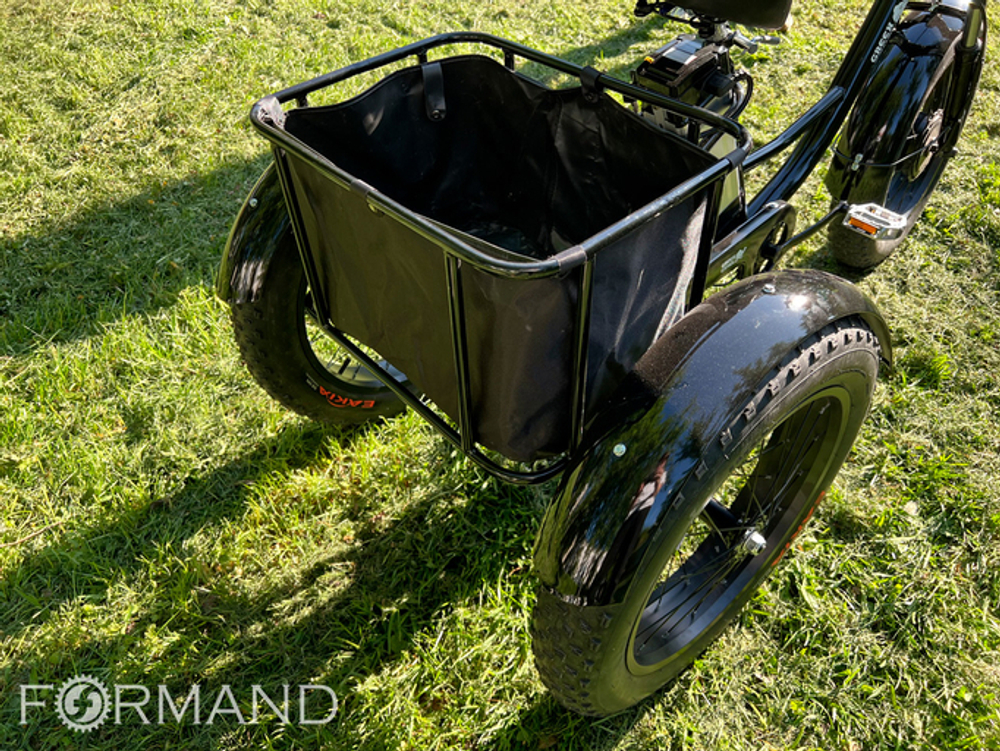 Электрический трицикл фэтбайк GreenCamel Трайк-F20 (500W 12Ah), Красный