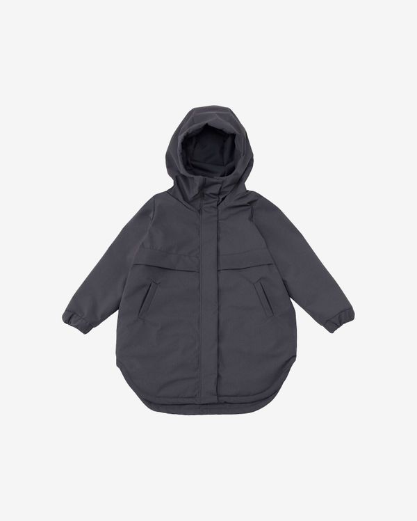 Парка Утепленная женская антрацит - фото 1