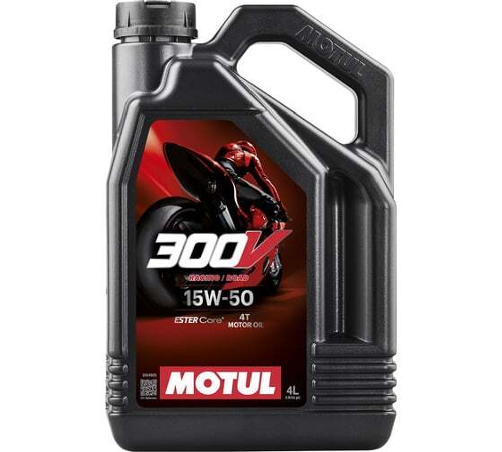 Моторное масло синтетическое MOTUL 300V FL ROAD RACING 4T 15W50, 4л