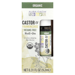 Aura Cacia, Roll-On, касторовое масло и ладан, 9,2 мл (0,31 жидк. Унции)