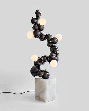 CUSTOM BUBBLY 05-LIGHT FLOOR LAMP by ROSIE LI