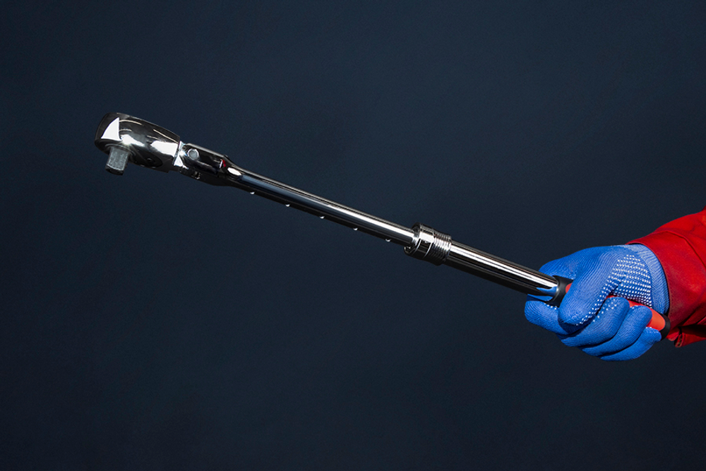 Трещотка телескопическая шарнирная на 1/2" с 72 зубами CS-T.12.60.72TC