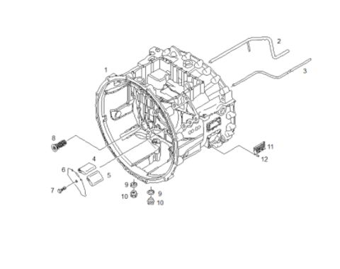 Картер трансмиссии на МАН ТГА 81321010337 б.у.