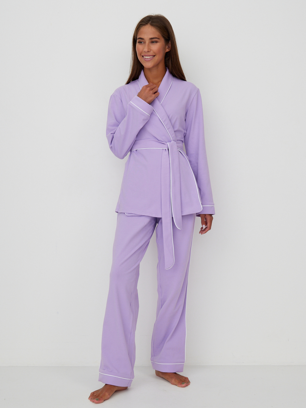 Пижама женская на запах Ihomewear