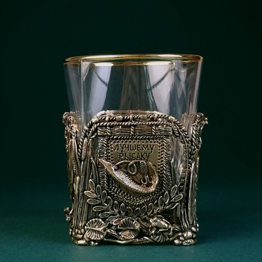 Бокал для виски «Лучшему рыбаку»