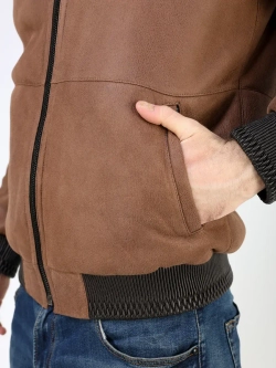 Дубленка зимняя натуральная бомбер