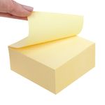 Блок самоклеящийся (стикеры) STAFF STANDARD, ПАСТЕЛЬНЫЙ 76х76 мм, желтый, 400 листов, 116586