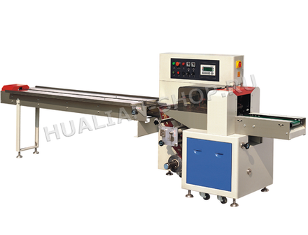 Автоматическая горизонтальная упаковочная машина с нижней подачей пленки