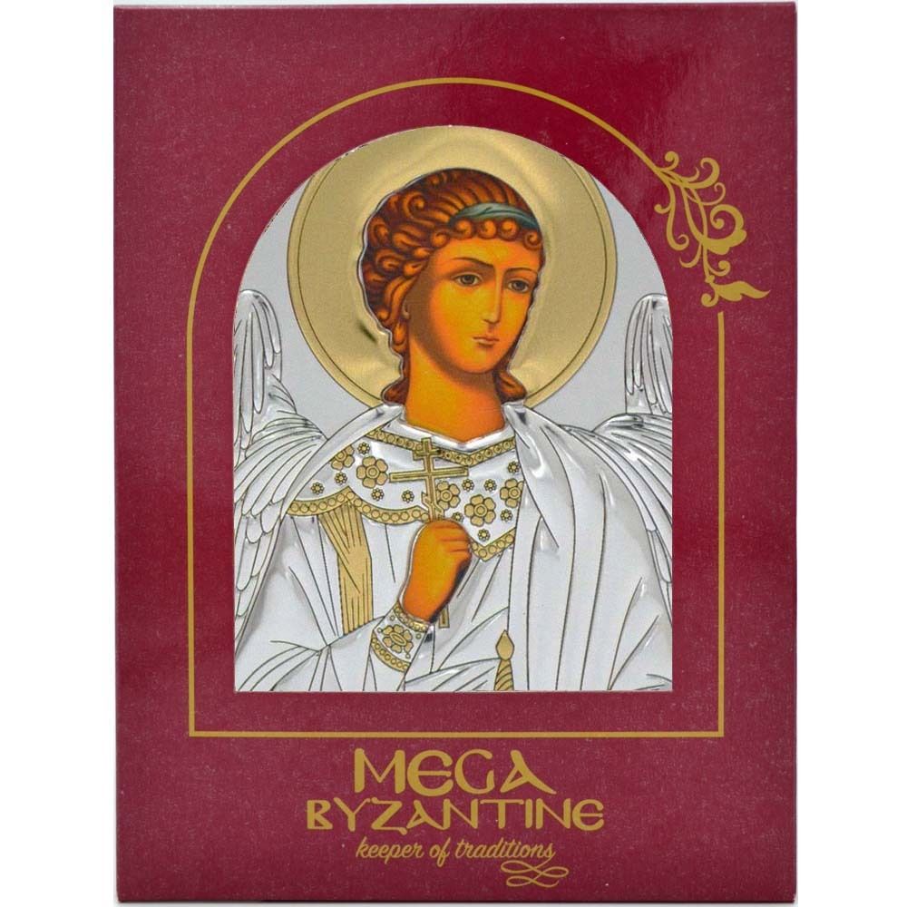 Ангел-Хранитель. Небольшая серебряная икона.