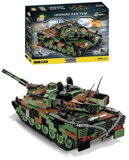 Конструктор пластиковый Cobi Leopard 2A5 TVM - Модель танка Леопард - 945эл. - Коби 2620