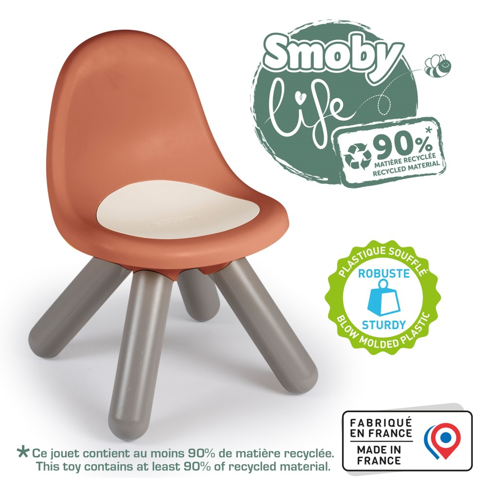 Детский стульчик со спинкой Smoby 880122 красный для детей от 18 месяцев — фото 4