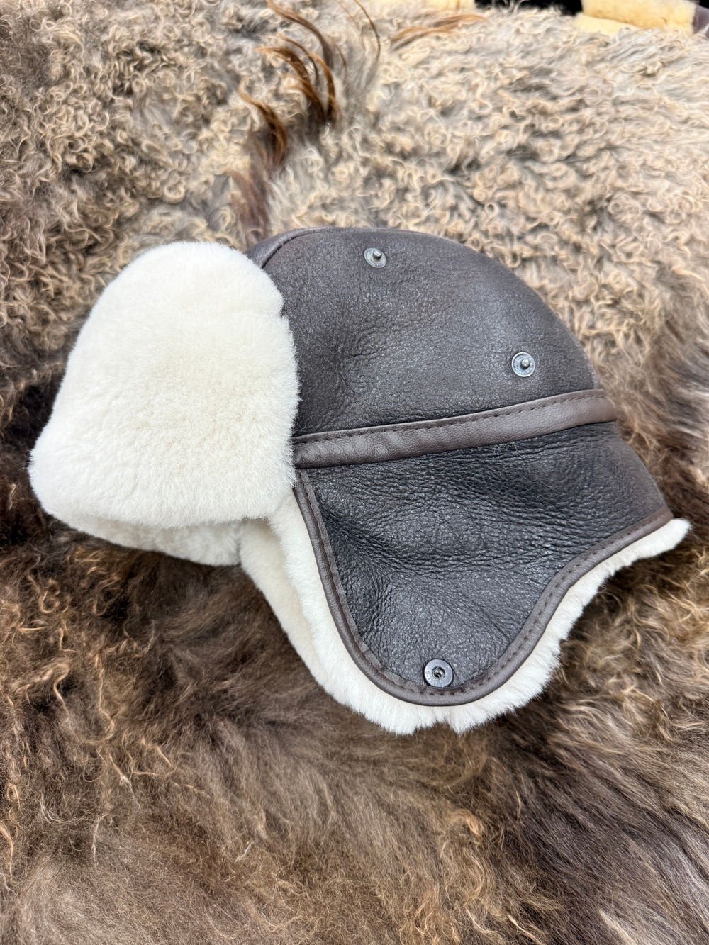 Шапка из натуральной овчины